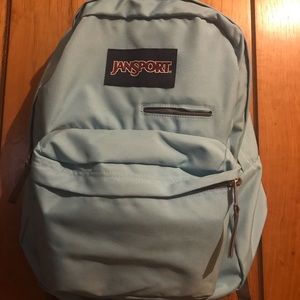 Sky blue Jansport backpack
